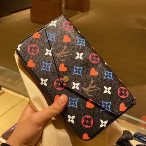 LV Game On Félicie Pochette黑三彩三合一链条包 M80232