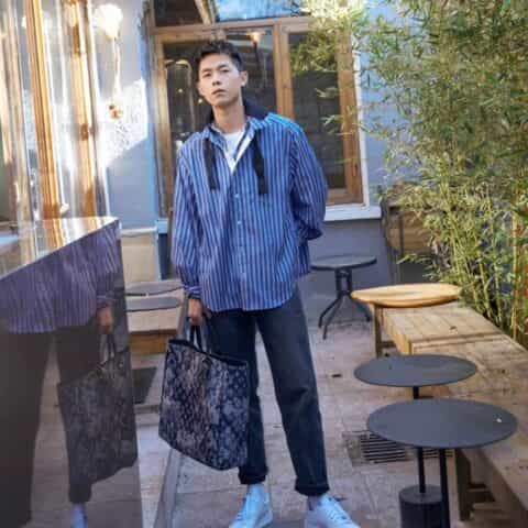 Louis Vuitton LV Grand Sac 牛仔布手提包 M57284
