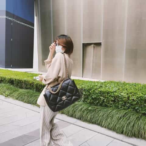 Chanel香奈儿 19 Flap Bag AS1162大号36CM黑色