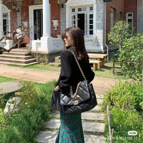 Chanel香奈儿 19 Flap Bag AS1162大号36CM黑色