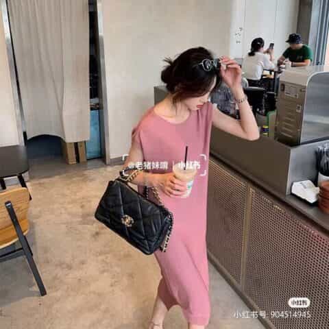 Chanel香奈儿 19 Flap Bag AS1161中号30CM黑色