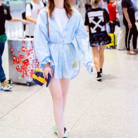 Loewe罗意威 elephant stripes Mlnl bag经典斜挎小象包 0192黄拼蓝