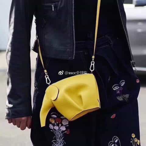 Loewe罗意威 Elephant小象肩挎包 0192黄色