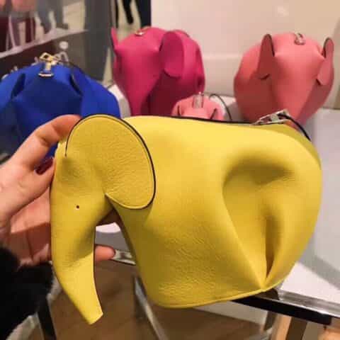 Loewe罗意威 Elephant小象肩挎包 0192黄色