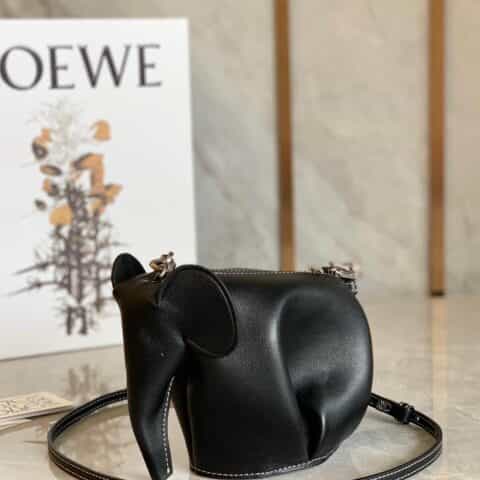 Loewe罗意威 Elephant小象肩挎包 0192黑色