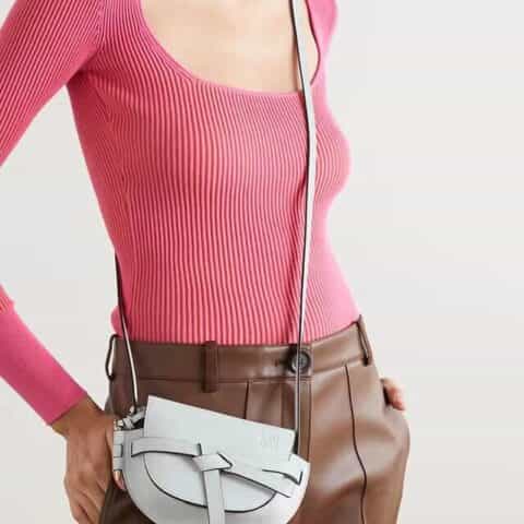 Loewe罗意威 Mini Gate bag 马鞍包 0328水蓝色15CM