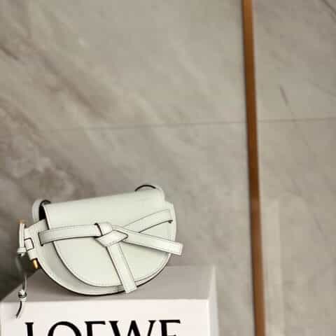 Loewe罗意威 Mini Gate bag 马鞍包 0328水蓝色15CM