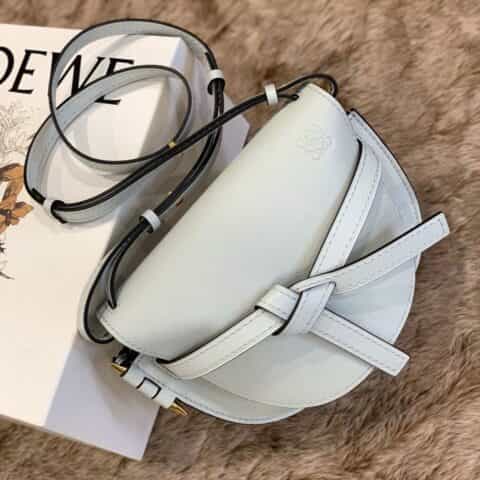 Loewe罗意威 Small Gate bag 马鞍包 0301水蓝色20CM
