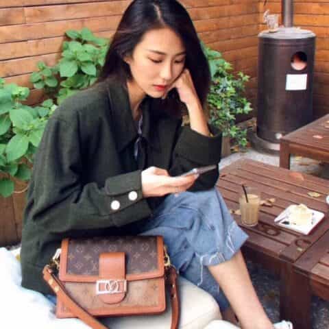 Louis Vuitton LV Dauphine MM 达芙妮肩背包 M44391