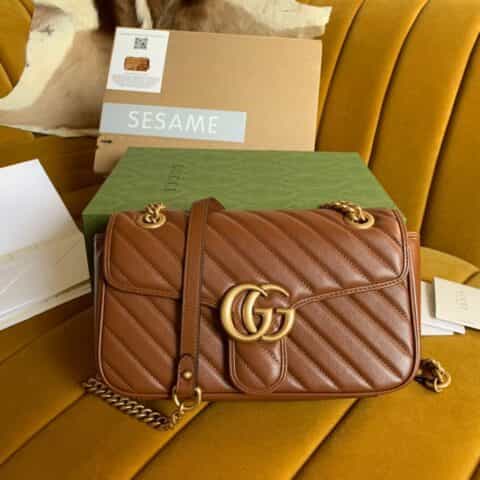Gucci GG Marmont small matelassé shoulder bag 443497 0OLFT 2535