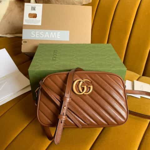 Gucci GG Marmont small matelassé shoulder bag ‎447632 0OLFT 2535
