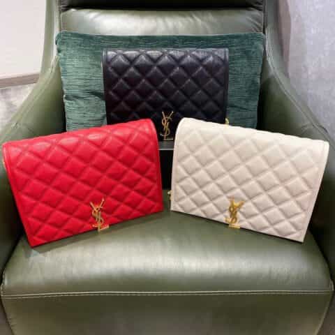 Saint laurent Ysl Becky27菱形绗缝小羊皮链条包 579607