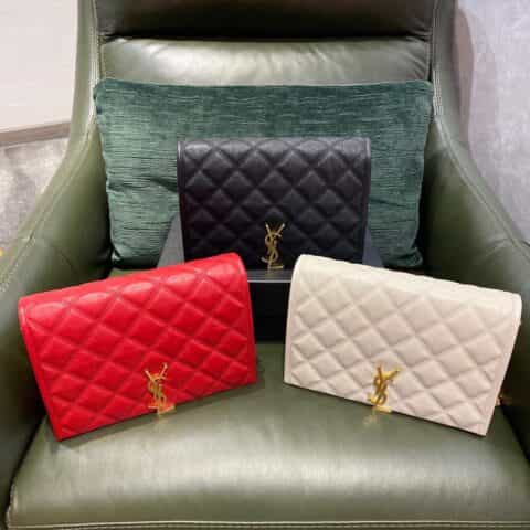 Saint laurent Ysl Becky25菱形绗缝小羊皮链条包 629426