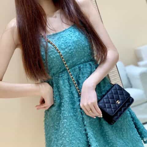 Chanel Mini woc经典款之Wallet on chain单肩斜挎链条包 AP1649