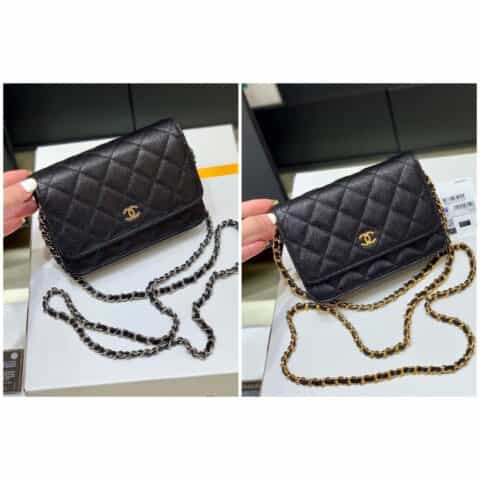 Chanel Mini woc经典款之Wallet on chain单肩斜挎链条包 AP1649