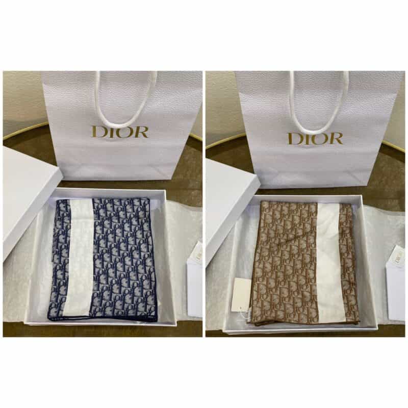 Dior迪奥砂洗工艺100%真丝围巾