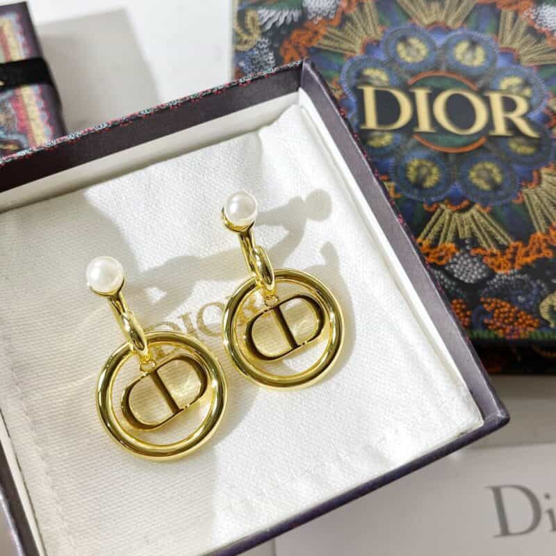 2021 DIOR迪奥CD珍珠耳钉耳环