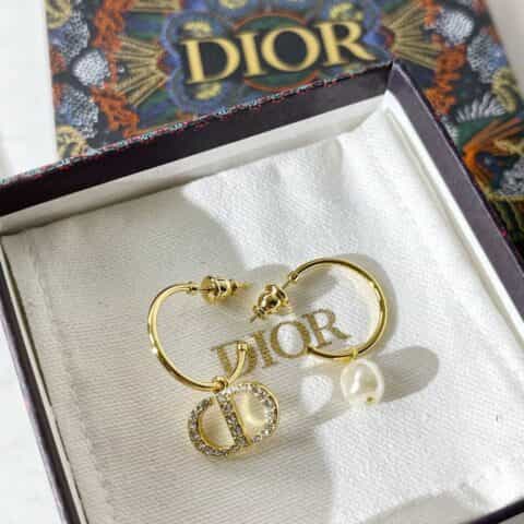 2021DIOR迪奥CD珍珠耳钉耳环