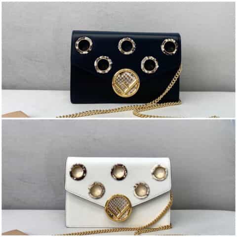 FENDI芬迪简约风几何图形翻盖包006