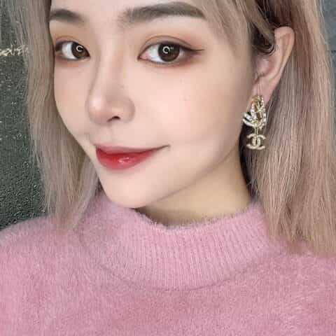 2021新款CHANEL香奈儿双c耳钉耳环