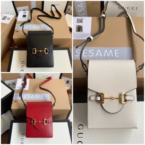 Gucci 1995马衔扣手袋 全皮625615