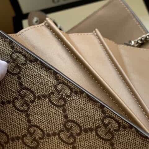 Gucci Dionysus GG Supreme chain wallet 401231 KHNSN 8642