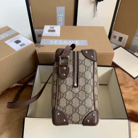 Gucci GG shoulder bag with leather details 626363 92TDN 8358