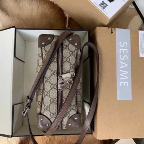 Gucci GG shoulder bag with leather details 626363 92TDN 8358