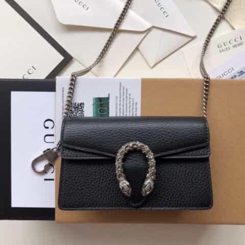 Gucci Dionysus leather super mini bag酒神包 476432