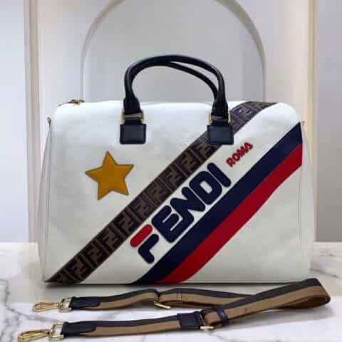 FENDI芬迪荔枝纹双手把旅行袋8260