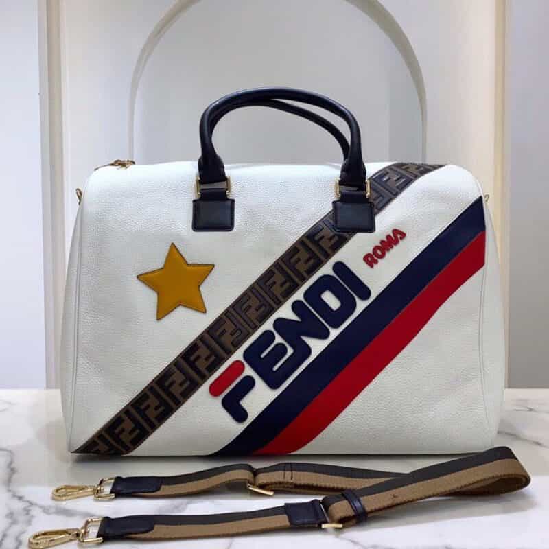 FENDI芬迪荔枝纹双手把旅行袋8260