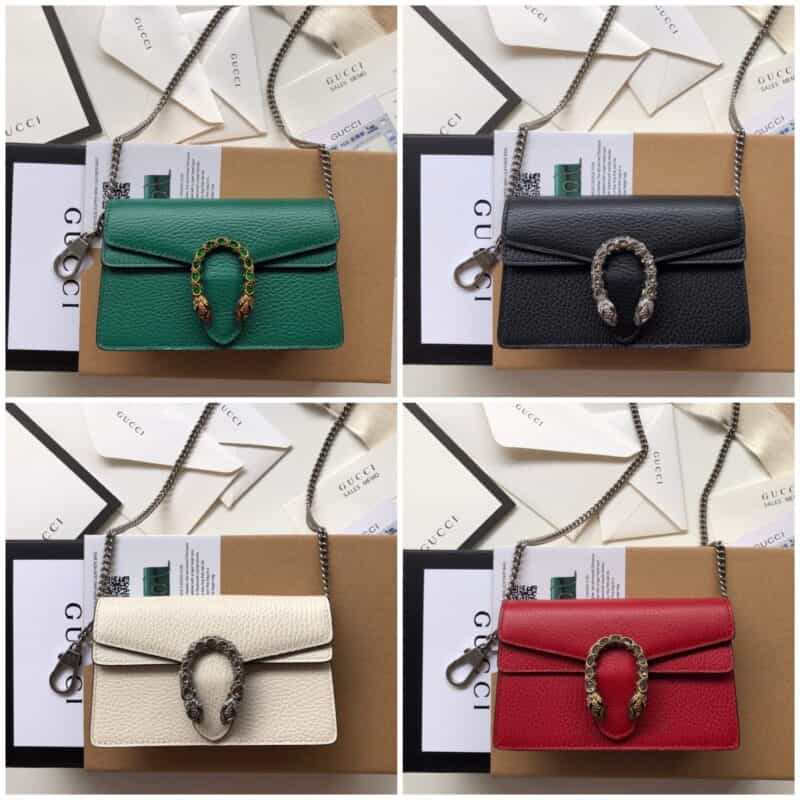 Gucci Dionysus leather super mini bag酒神包 476432