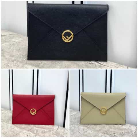 FENDI芬迪几何形翻盖的Fis 信封包0288