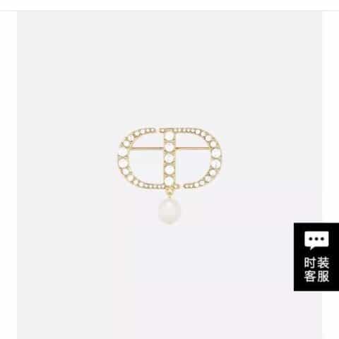 2021 DIOR迪奥CD珍珠胸针