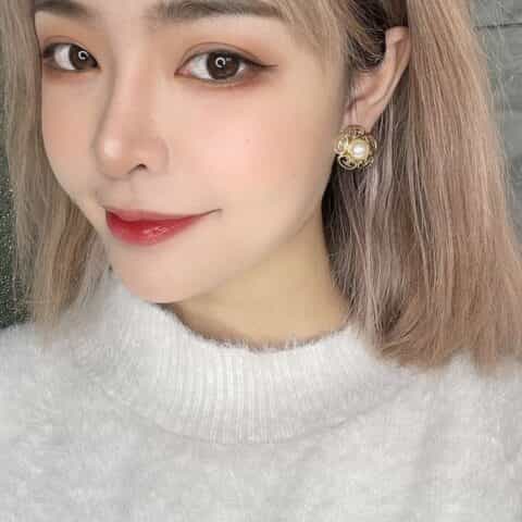 2021新款CHANEL香奈儿双c珍珠山茶花耳钉耳环