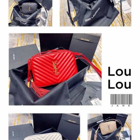 Saint laurent Ysl Lou Bag 相机包 520534黑色金扣