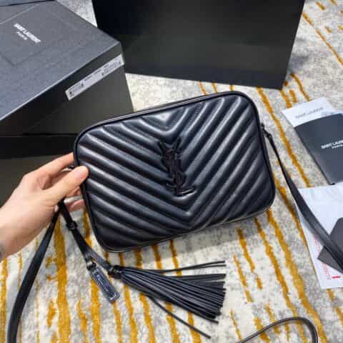 Saint laurent Ysl Lou Bag 相机包 520534黑色黑扣