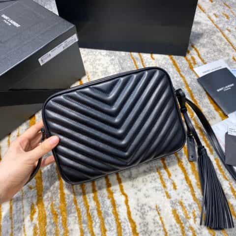 Saint laurent Ysl Lou Bag 相机包 520534黑色黑扣