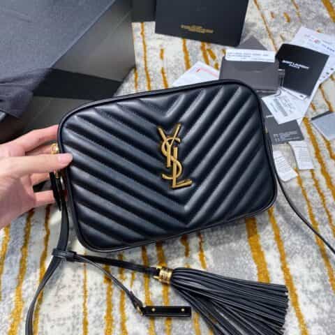 Saint laurent Ysl Lou Bag 相机包 520534黑色金扣