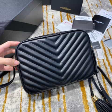 Saint laurent Ysl Lou Bag 相机包 520534黑色金扣