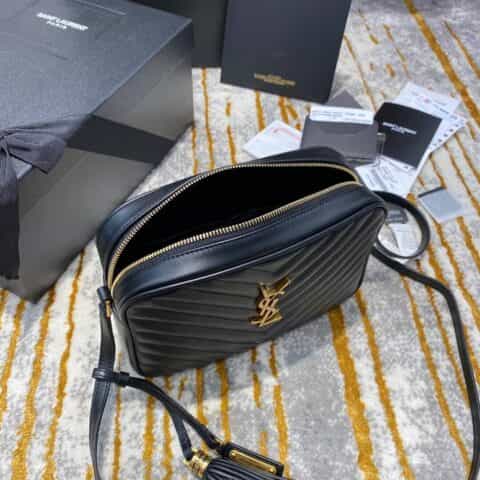 Saint laurent Ysl Lou Bag 相机包 520534黑色金扣