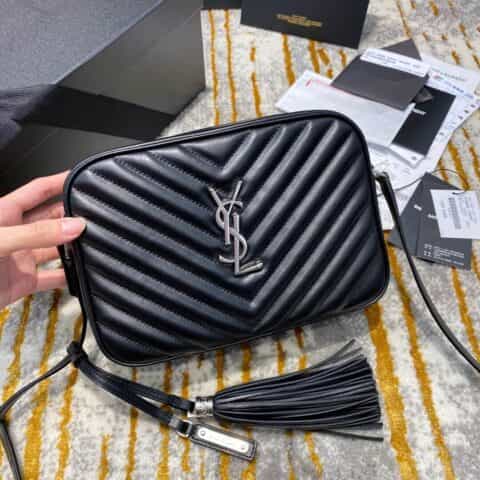 Saint laurent Ysl Lou Bag 相机包 520534黑色银扣