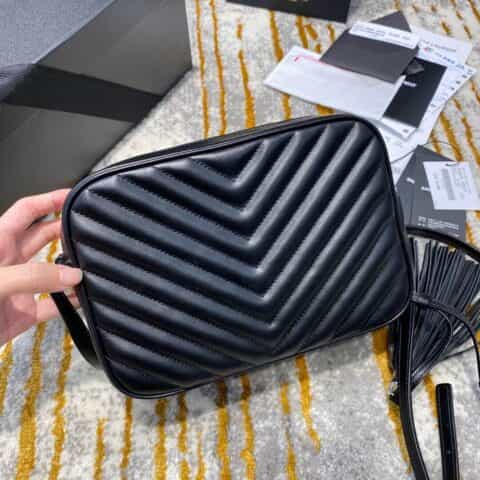 Saint laurent Ysl Lou Bag 相机包 520534黑色银扣