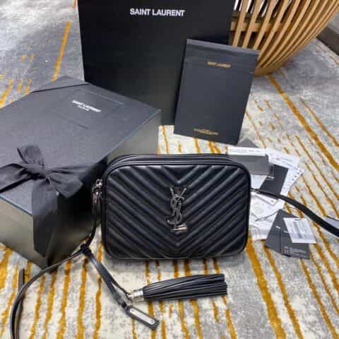 Saint laurent Ysl Lou Bag 相机包 520534黑色银扣