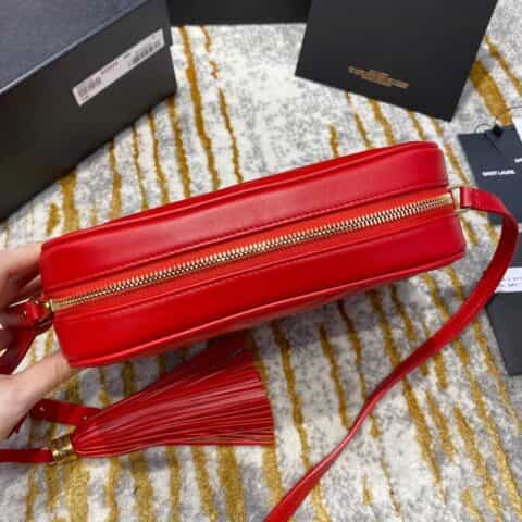 Saint laurent Ysl Lou Bag 相机包 520534红色金扣
