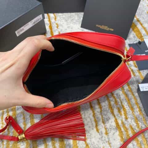 Saint laurent Ysl Lou Bag 相机包 520534红色金扣