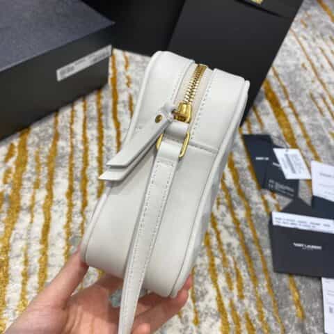 Saint laurent Ysl Lou Bag 相机包 520534白色金扣