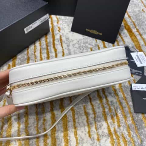 Saint laurent Ysl Lou Bag 相机包 520534白色金扣