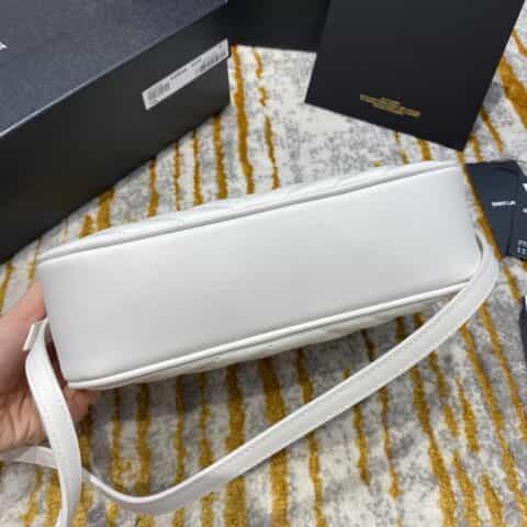 Saint laurent Ysl Lou Bag 相机包 520534白色金扣