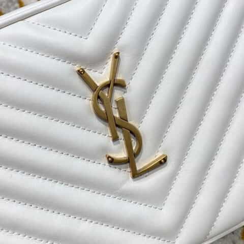 Saint laurent Ysl Lou Bag 相机包 520534白色金扣